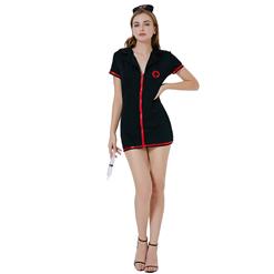 4pcs Sexy Nurse Uniform Adult Cosplay Mini Dress Temptation Lingerie Costume Toy Syringe N21816