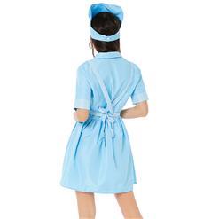 4pcs Sexy Nurse Uniform Cosplay Mini Dress Lingerie Adult Masquerade Costume with Apron N21819