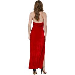 Sexy Red Devil High Waist Vent With Ox’s Horn Nightclub Party Masquerade Costume N22303