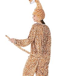 3pcs Unisex Funny Giraffe Animal Bodysuit Pajama Adult Cosplay Halloween Costume N22304