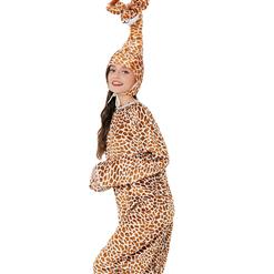 3pcs Unisex Funny Giraffe Animal Bodysuit Pajama Adult Cosplay Halloween Costume N22304