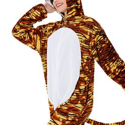 Unisex Funny Bear Furry Animal Circus Bodysuit Cosplay Pajamas Halloween Costume N22305