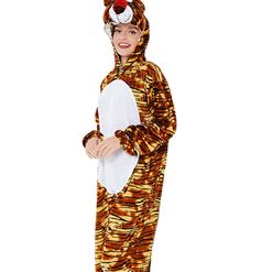 Unisex Funny Bear Furry Animal Circus Bodysuit Cosplay Pajamas Halloween Costume N22305