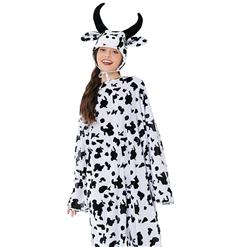 3pcs Unisex Funny Cow Animal Bodysuit Pajama Adult Cosplay Halloween Costume N22306