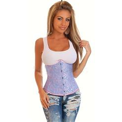 Underbust Corset, Floral Brocade Corset, Embroidered underbust corset, #N2240