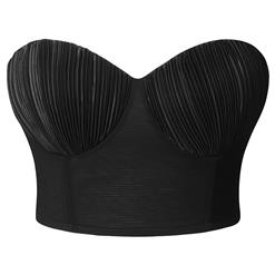 Women Longline Strapless Bra Full Coverage Corset Bra Hide Back Fat N23516