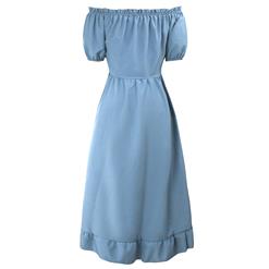 Women's Medieval New Retro Irregular Beer Dress Renaissance Gown Stage Costume N23728