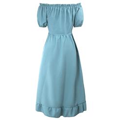 Women's Medieval New Retro Irregular Beer Dress Renaissance Gown Stage Costume N23728