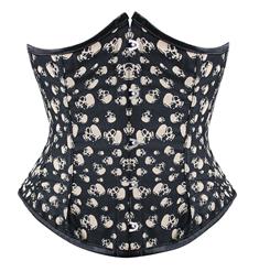 Underbust Corsets, Skull Underbust Corsets, Skull Corset, #N2445