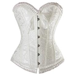 Strapless corset, Bridal Corset, Strapless Brocade Bridal Corset, #N2656