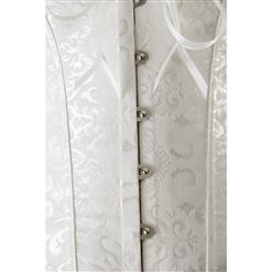 Satin floral lace corset N2731