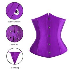 Purple Underbust Corset  N2815