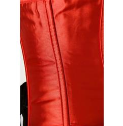 Metal Boned Christmas Corset Red N2927