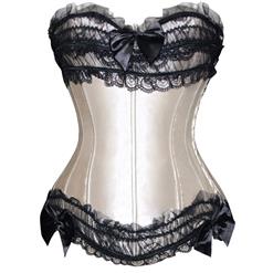 Strapless satin corset, sexy corset, satin Corset, #N3312