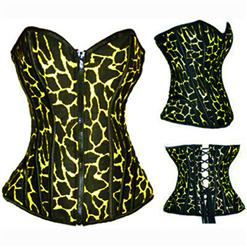 Steel Boning Zipper Front Corset N3350