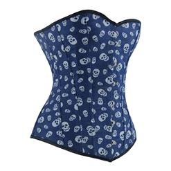 Skulls Denim Corset N4058