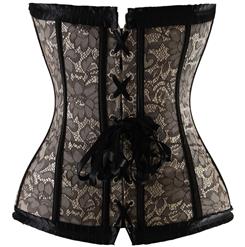 Lace Burlesque Corset N4224