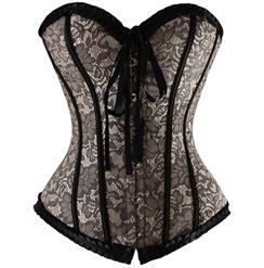 Lace Burlesque Corset N4224