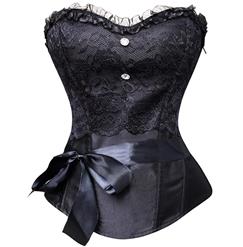 black Lace Corset N4225