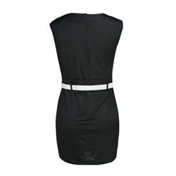 Business Girl Dress White N4526