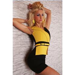 Business Girl Dress Yellow N4527