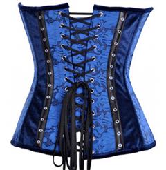 Lace & Velvet Steel Boning Corset N4541