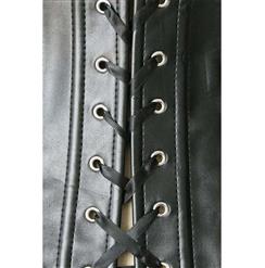 Black Leather Corset N4543