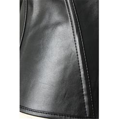 Black Leather Corset N4543