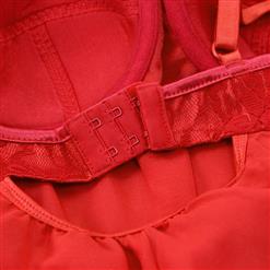 Red Layered Babydoll and G-String N4745