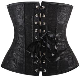 Black Lace Underbust Corset N4830