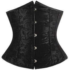 underbust corset, Black lace underbust corset, Lace underbust corset, #N4830
