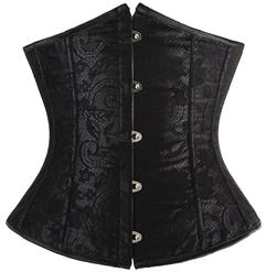 Black Lace Underbust Corset N4830