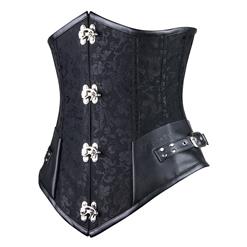 Brocade Steel Boned Steampunk Underbust N4916