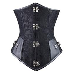 Brocade Steel Boned Steampunk Underbust N4916