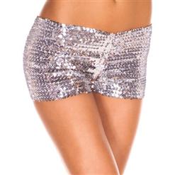 Silver Sequin Short N5134