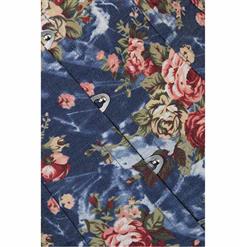 Blue Floral Underbust Corset N5513