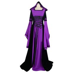 Purple Hooded Robe Costume, Deluxe Purple Hooded Robe, Deluxe Hooded Robe, #N5678
