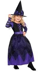 Girls Purple Witch Costume N5757