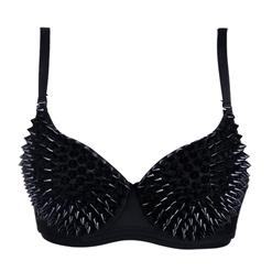 Black Studded Bra N5764