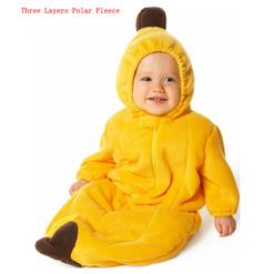 3 Layers Polar Fleece Banana Sleeping Bag N5788