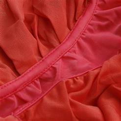 Elegant Pink & Black Contrast Color Loose Top Bodycon Mini Dress N5814