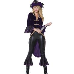 Adult Pirate Costume, Captain Amethyst Pirate Costume, Pirate Ladies Costume, #N5862