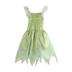 Cute Girls Green Sling Mesh Dress Classic Tinkerbell Costume N5964