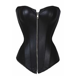 Leather Strapless Corset Zipper N6171