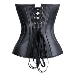 Leather Strapless Corset Zipper N6171