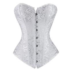 Embroidered satin Adult corset , Bridal Corsets, Satin Corsets, #N6178