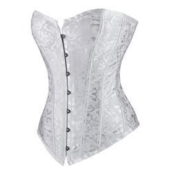 Embroidered satin Adult corset N6178