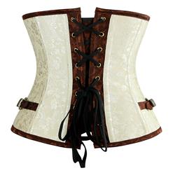 Brocade Steel Boned Underbust Corset N6224