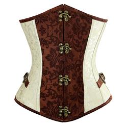 Brocade Steel Boned Underbust Corset N6224