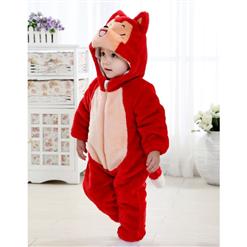 Red Raccoon Jumpsuit Climbing Clothes N6261